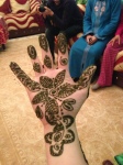 Moroccan wedding henna: before