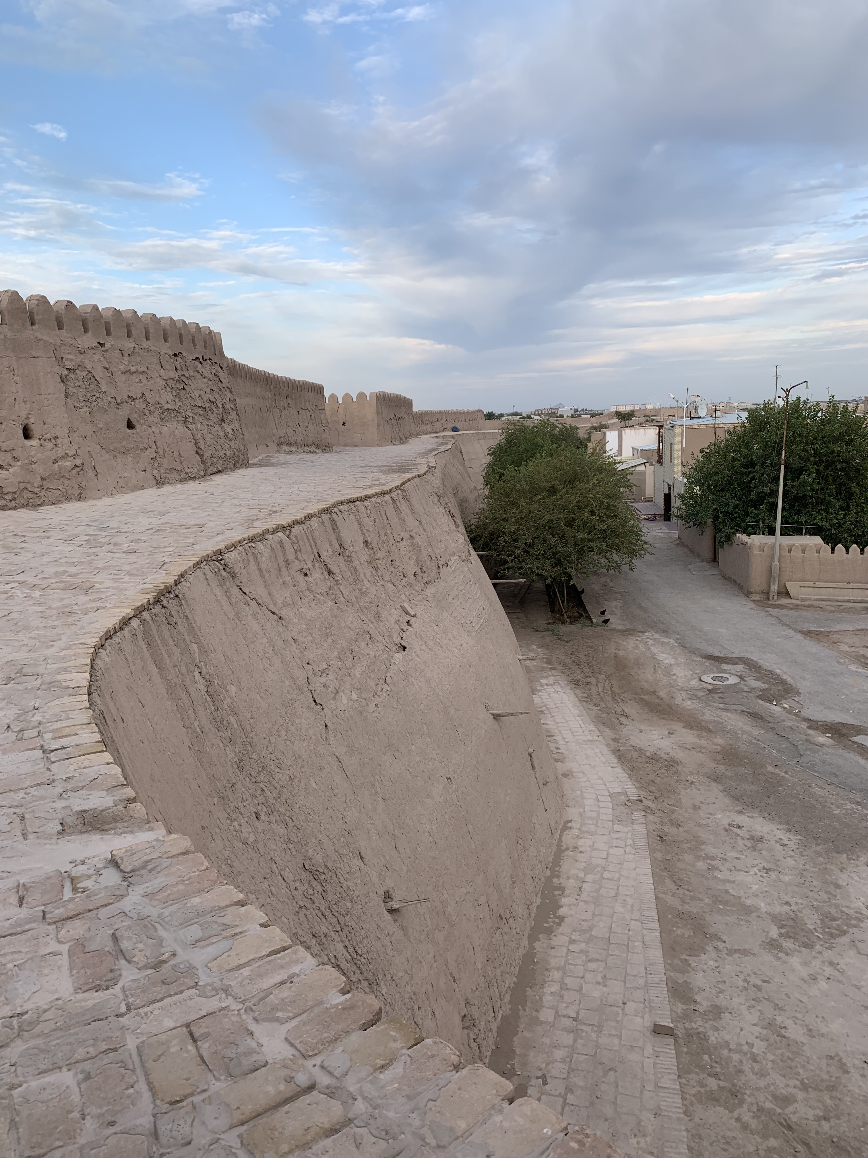 Atop the inner city walls