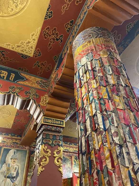 Colorful temple pillar