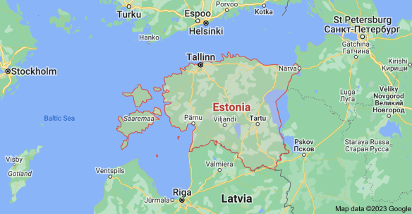 Google Map of Estonia